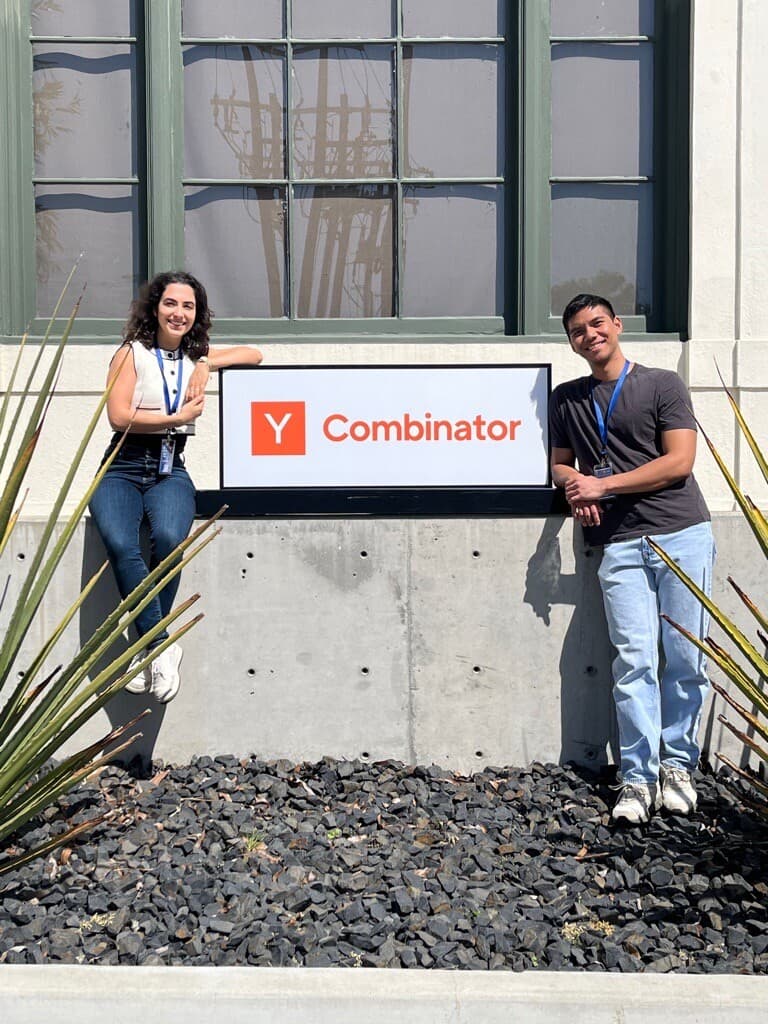 Opusense co-founders Roya Cody and Michael Bacani at Y Combinator