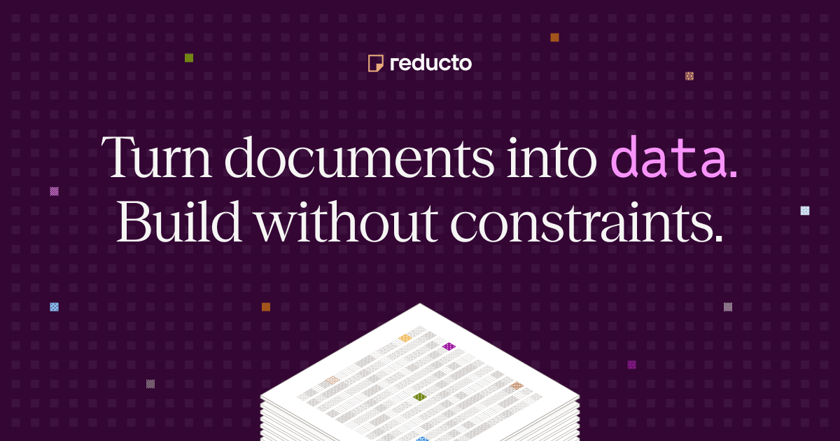 Reducto’s official Turn documents into data cover